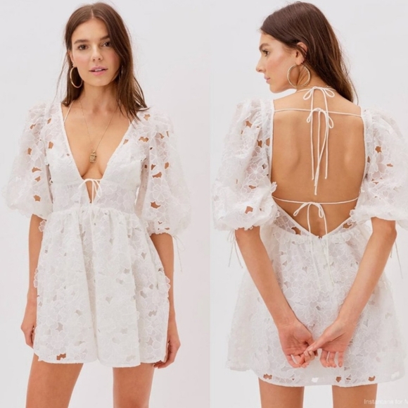 For Love And Lemons Leighton Floral Mini Dress - Picture 2 of 8